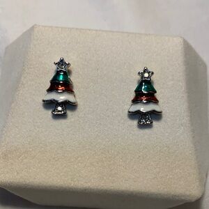 Festive Christmas Tree Earrings